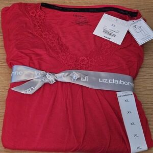 Liz Claiborne women's two piece long sleeve pajama set. NWT. Size XL.